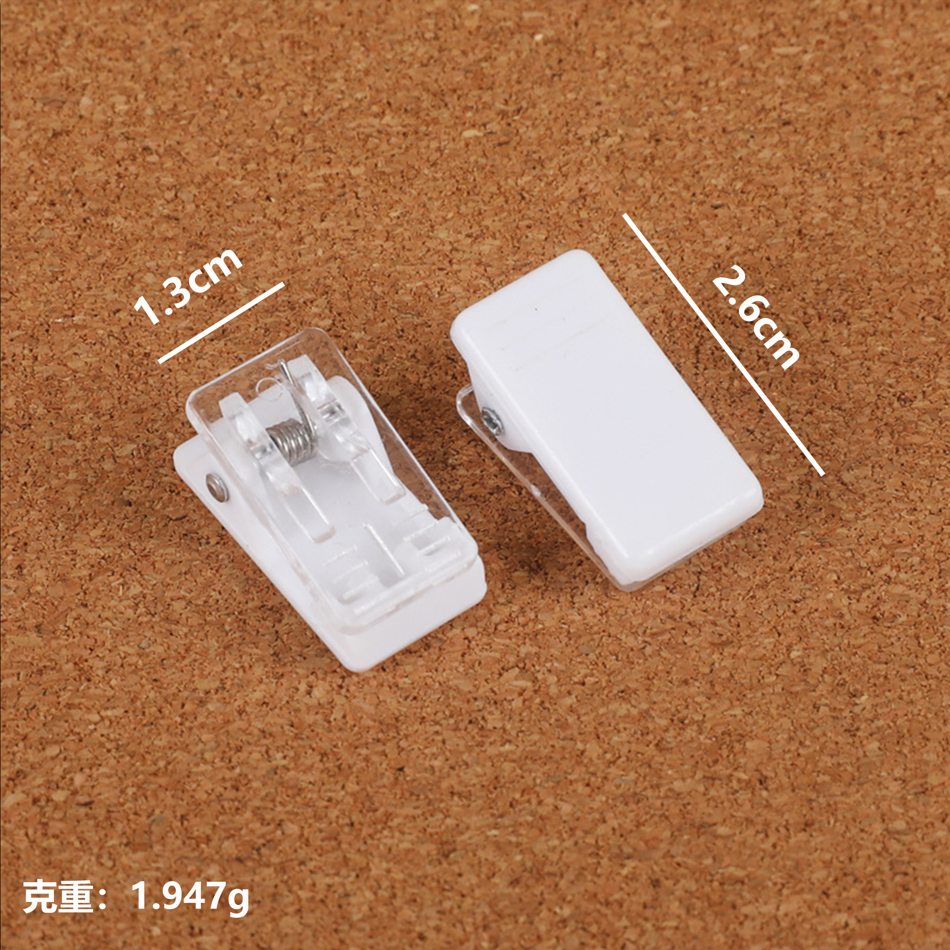 Clip de acrílico, accesorios de papelería, clip de plástico, clip pequeño transparente, clip de trasero con adhesivo, clip de PP de cuenta de mano, bricolaje