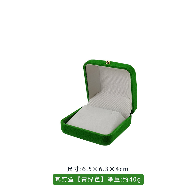 Caja de joyería de floquete caja de embalaje anillo pendientes brazalete colgante caja de joyería caja de regalo personalizada