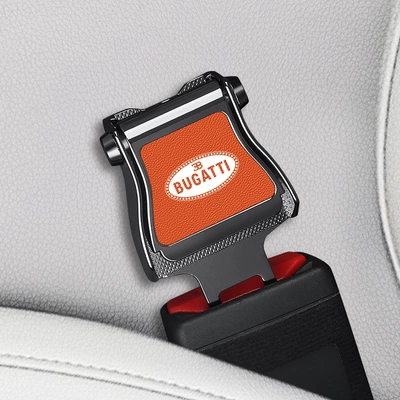 Suitable for Bugatti Chiron Car Safety Harness Buckle Extender Extension Connector (Other Automotive Interior Supplies) - f-style-vintage-label-gunmetal-orange-priced-individually