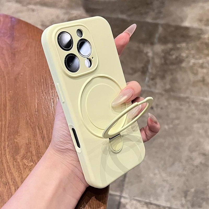 液态硅胶适用iPhone17PROMAX手机壳一体磁吸支架苹果15防摔保护套|undefined