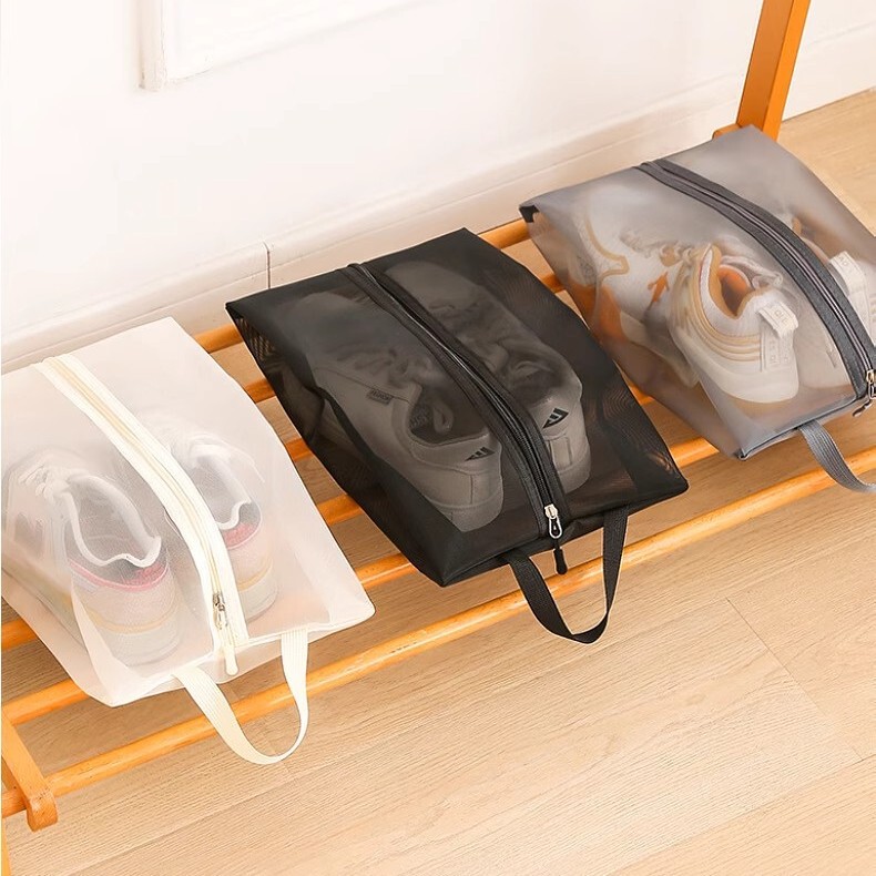 Badminton Shoe Storage Bag Mesh Breathable Anti-Odor Tennis Football Shoes Sports Shoes Portable Portable Storage Bag
