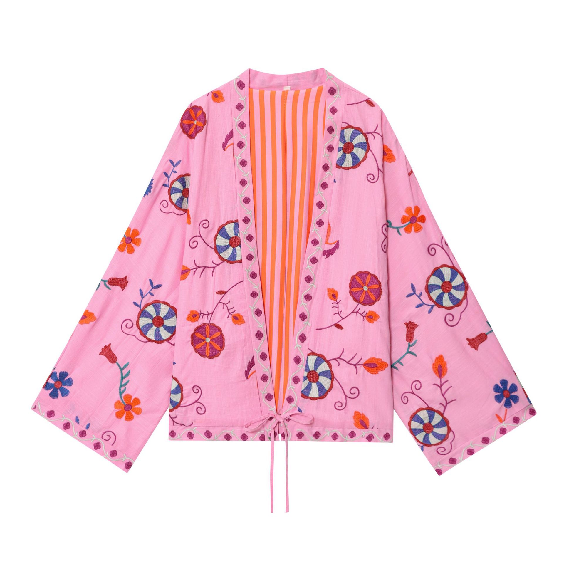 ZA comercio exterior al por mayor estilo europeo y americano francés moda de mujer temperamento universal bordado camisa de Kaftan 2855202