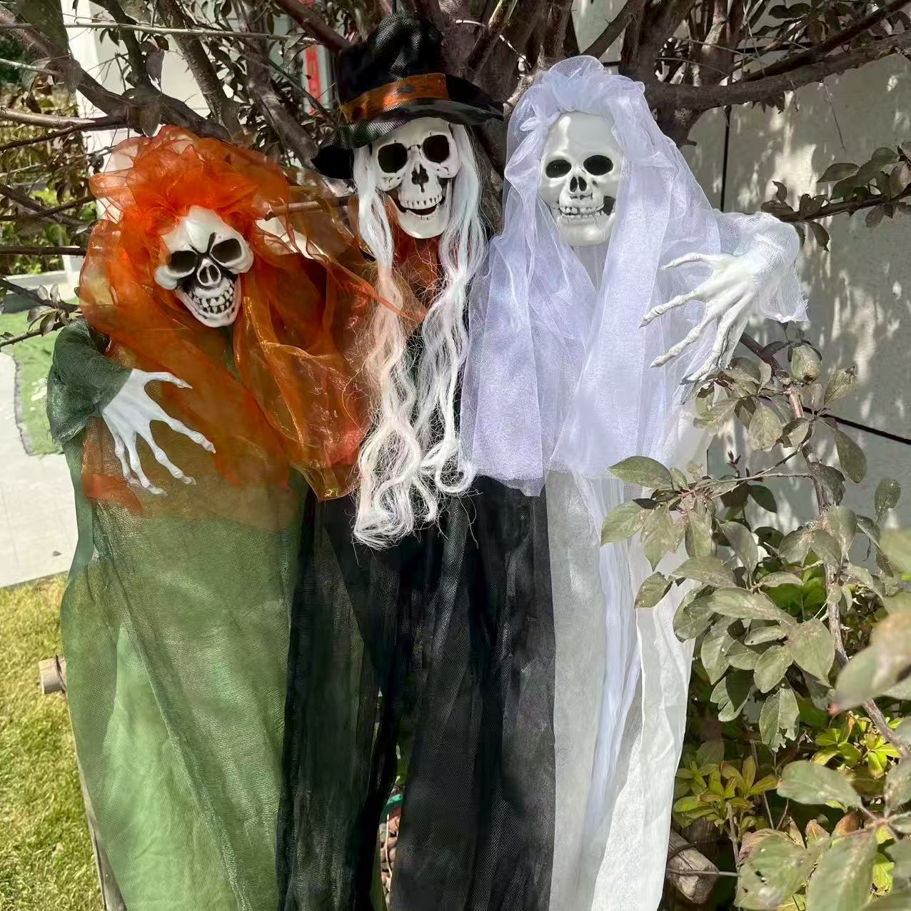 Adorno de Esqueleto Colgante para Casa Embrujada y Halloween