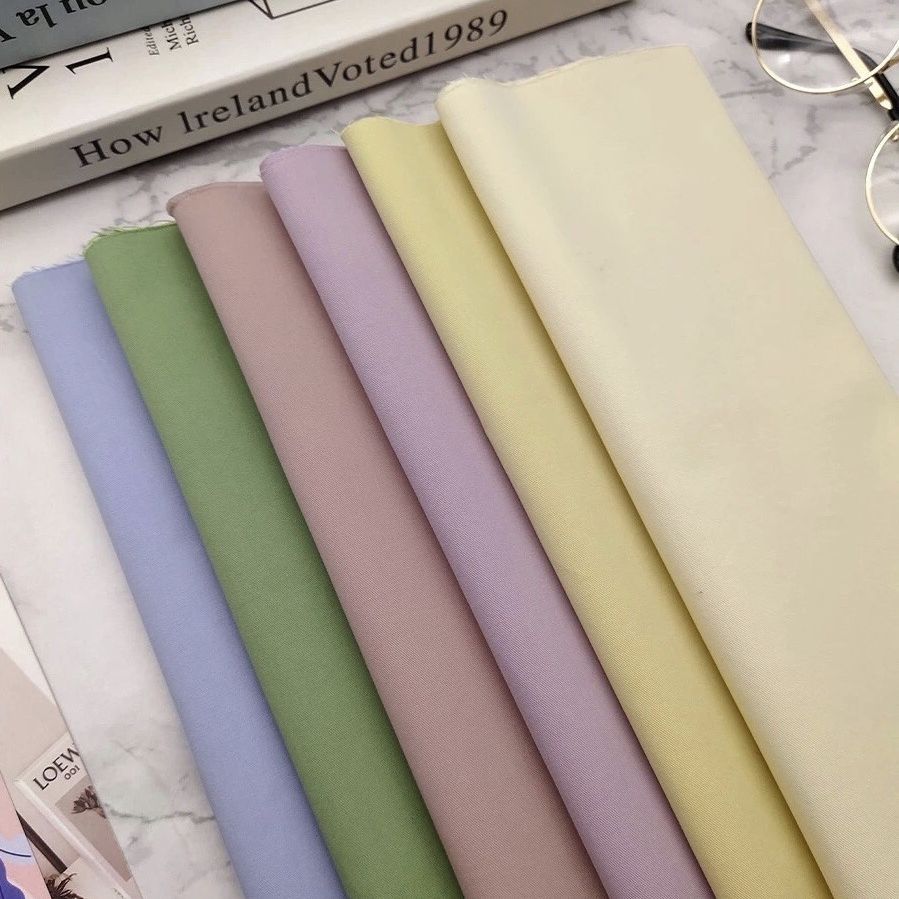 精梳高密细斜水洗棉无弹面料适四季男女童装休闲首先耐磨透气