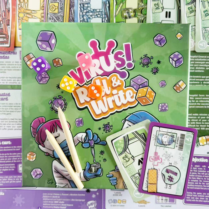 Cross-Border New Product Virus Infection Card Interactive Toy Foreign Language Version Family Party Game Manufacturer in Stock Cross-Border New Product Virus Infection Card Interactive Toy Foreign Language Version Family Party Game Manufacturer in Stock