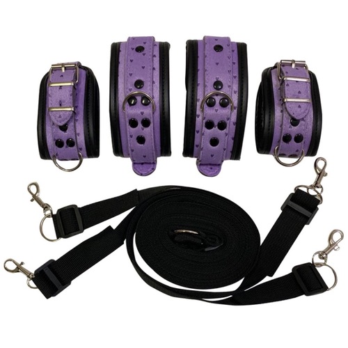 SM adult erotic products restraint set bed bondage straps bed bondage discipline handcuffs manufacturer direct sales