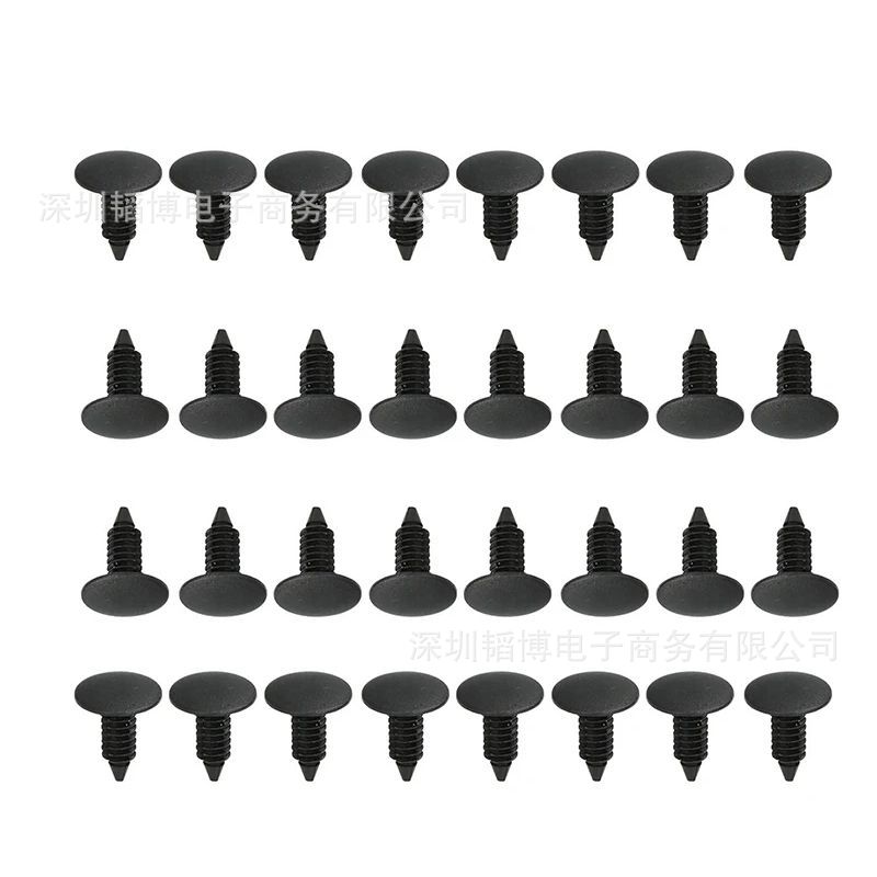190PCS6 size buckle universal fastener clip plastic fastener rivet clip push-type rivet buckle