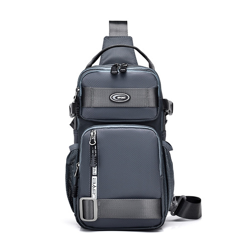 Lifestyle Chest Bag Large Capacity Backpack Oxford Cloth Men's Crossbody Bag Multifunctional Waterproof Single Shoulder Bag Cross-border