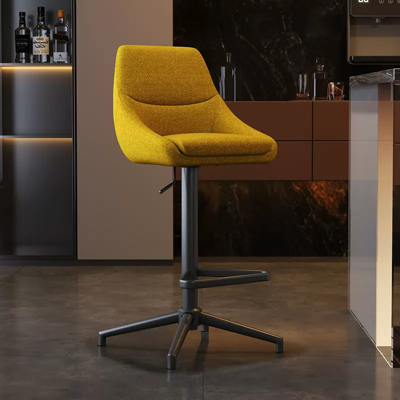 铁艺高脚椅酒吧椅咖啡厅吧台凳岛台现代简约吧台椅座椅可旋转转椅
