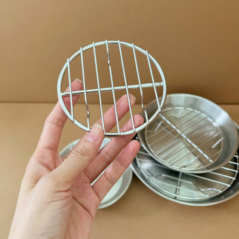 304ステンレス空気フライヤー焼き皿網付き濾過水で油を濾過する円盤オーブン焼き皿|undefined