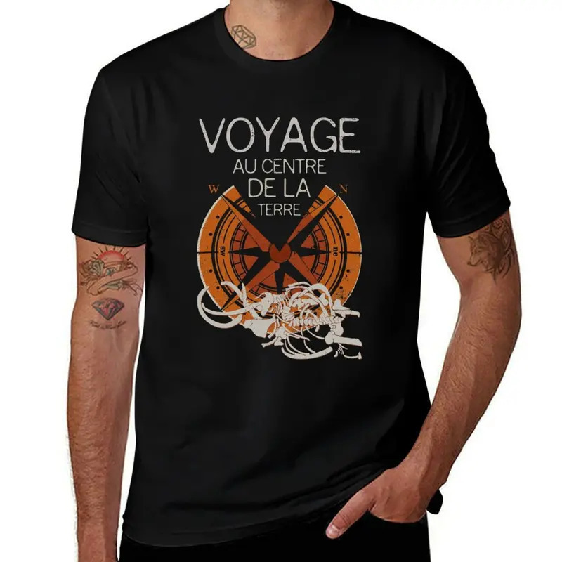 【Cross-Border European Code】Books Collection: Jules Verne T-Shirt Sublime