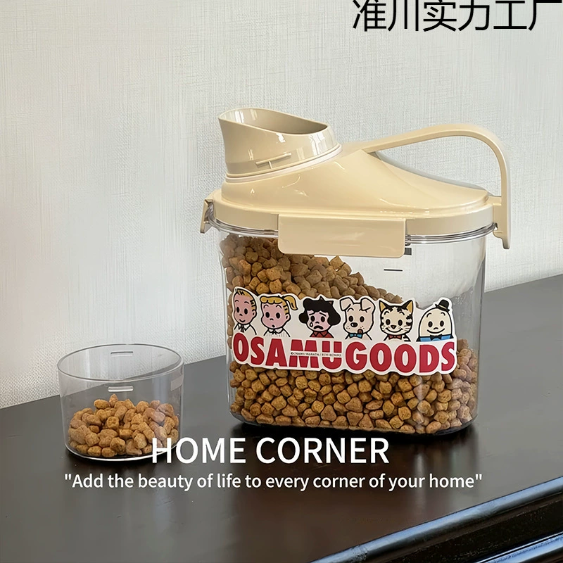 Контейнер для хранения корма для кошек, влагонепроницаемый контейнер для хранения зерна, контейнер для хранения зерна, защищенный от насекомых, герметичный контейнер для корма для собак, большой размер, бесплатная доставка