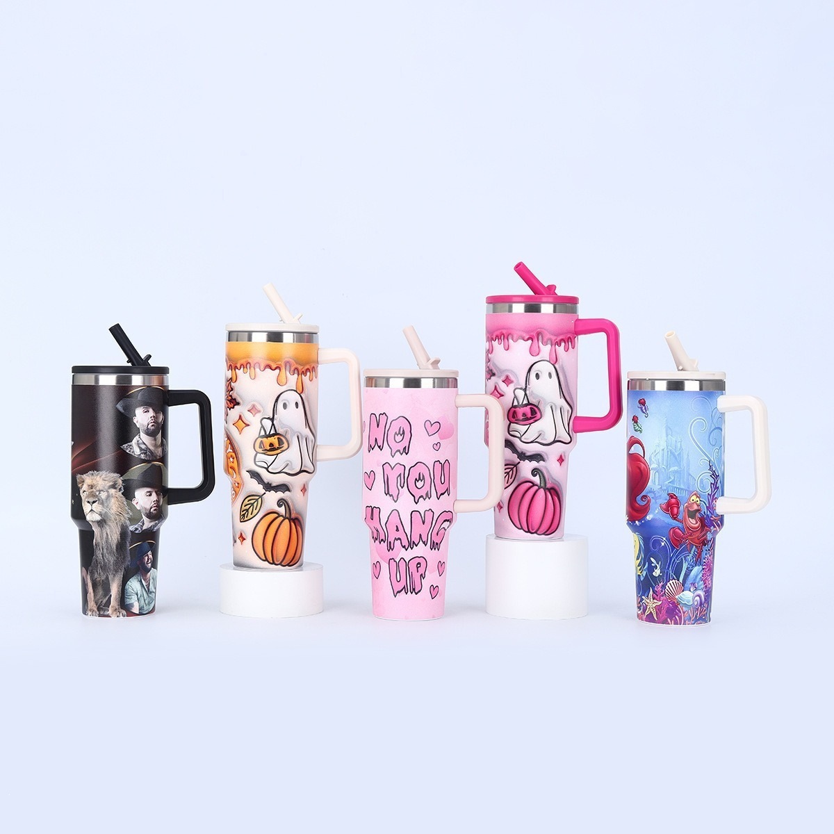 Pintura por pulverización de plástico de acero inoxidable 30oz taza de automóvil manejo de automóvil taza de aislamiento de vacío de doble capa taza de cerveza de aislamiento de frío