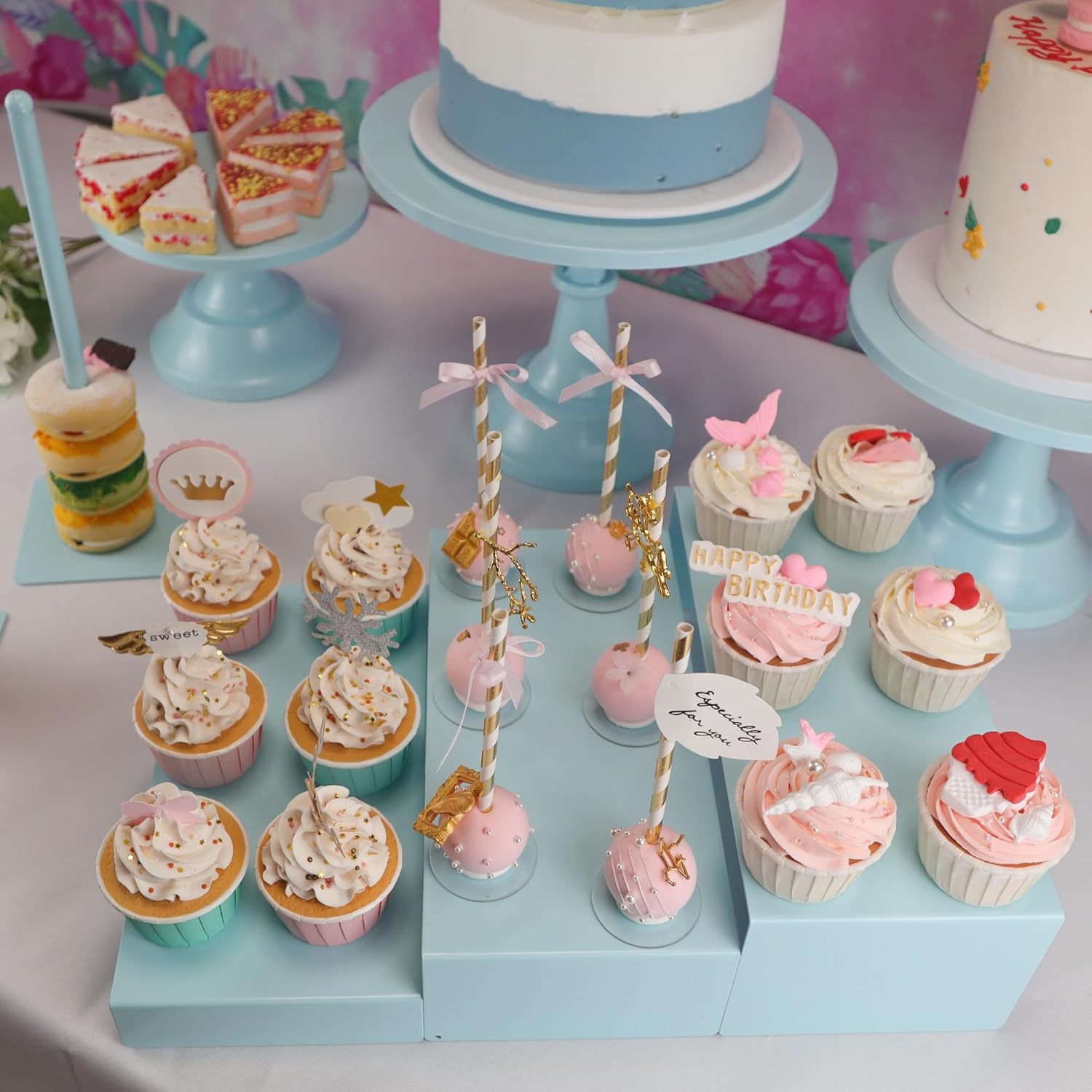 Mayorista hierro forjado estante de pastel estante de pasteles postres postres altos pies oro prop de boda postres estante de exhibición image 5