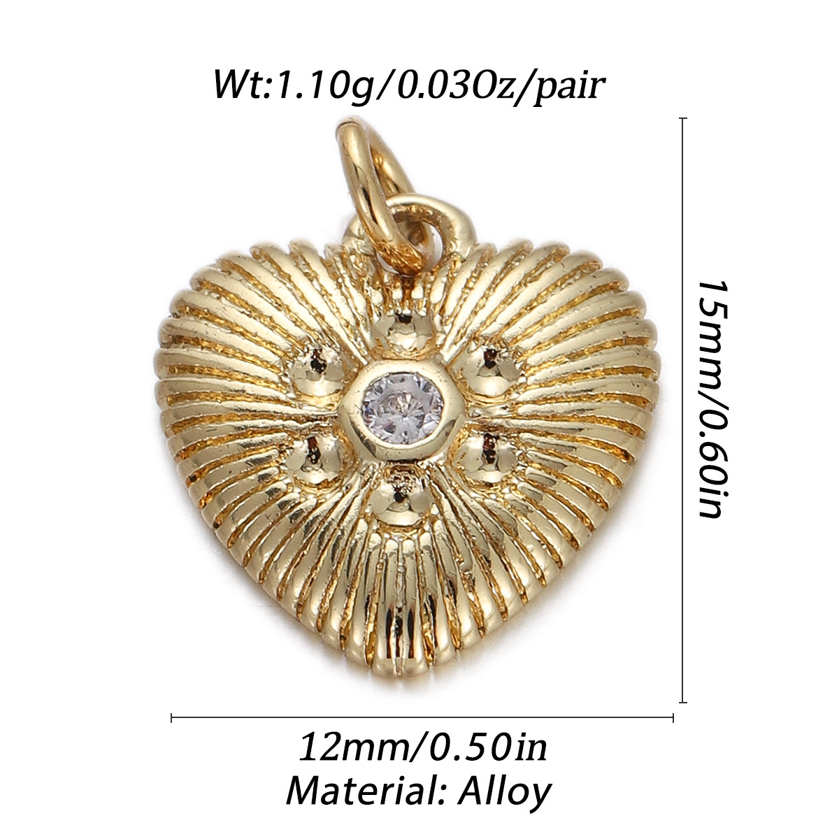 4g Weight Pendant Jewelry Making Type Gold Plated Plating Material Zircon Inlay Material 1 Piece Quantity Holiday, Daily Occasion Copper Material Geometric, Star, Moon Pattern Women's Gender Enamel Design Simple Style Style 1 Piece Copper Zircon Gold Plated Geometric Star Moon Pendant 6