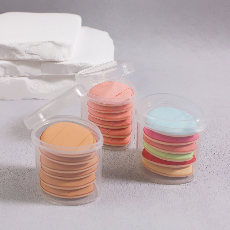 Mini Borla de Maquillaje para Dedos de Espuma Sin Látex, Uso en Seco y Húmedo, Forma de Gota, para Corrector Local image 14