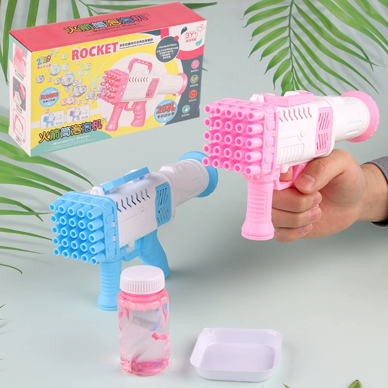 Realistic rocket, electric bubble machine, bubble gun, handheld toy, internet celebrity, simulation modeling for children, wholesale