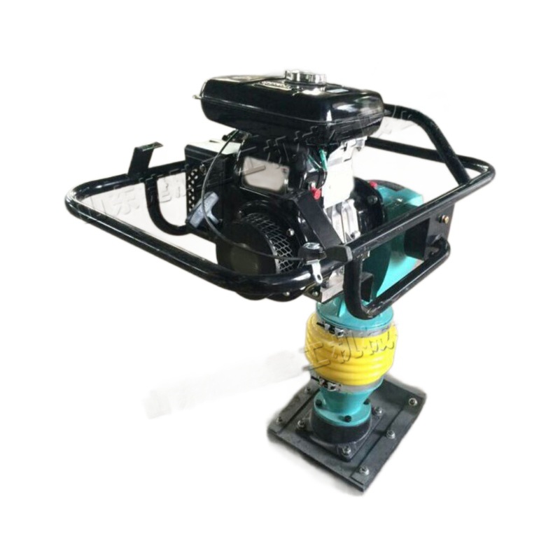 Máquina de apisonamiento de gasolina pequeña, maquinaria y equipo de construcción de cimientos de edificios, máquina de apisonamiento y niveladora de pavimento de hormigón asfáltico