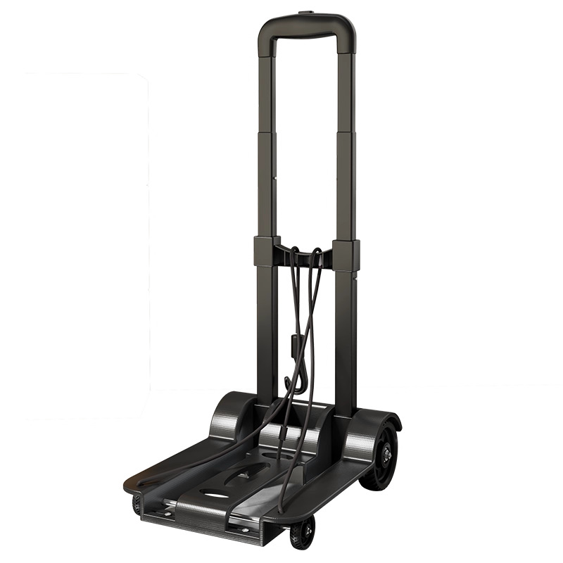 Carrito Plegable de Equipaje de Plástico y Hierro Portátil y Móvil para el Hogar