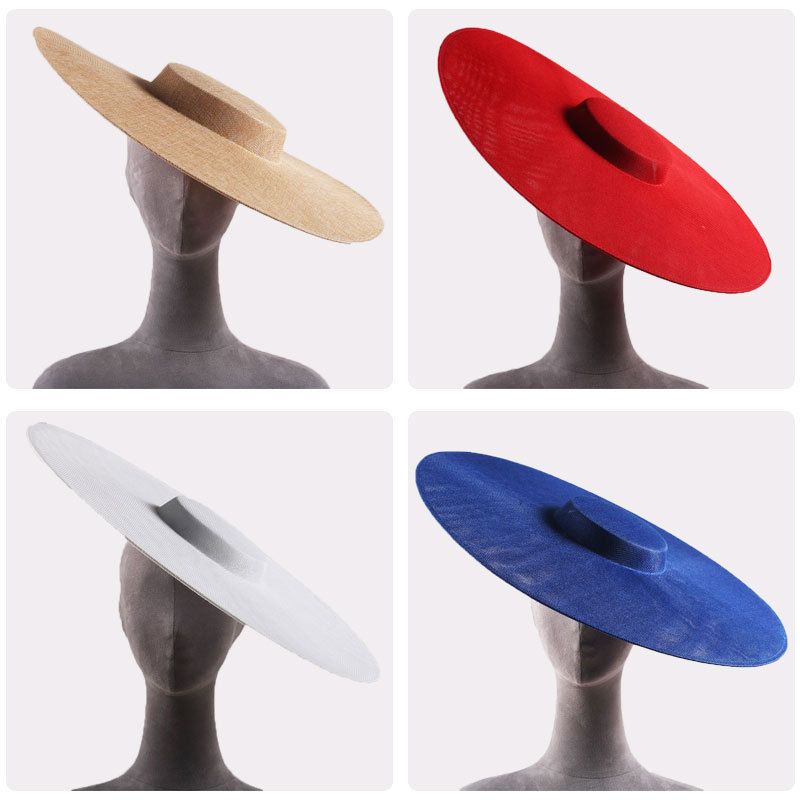 New Hat Bottom Bridal Headwear Retro Style Design Handmade DIY Accessories Material Imitation Linen Hat Holder