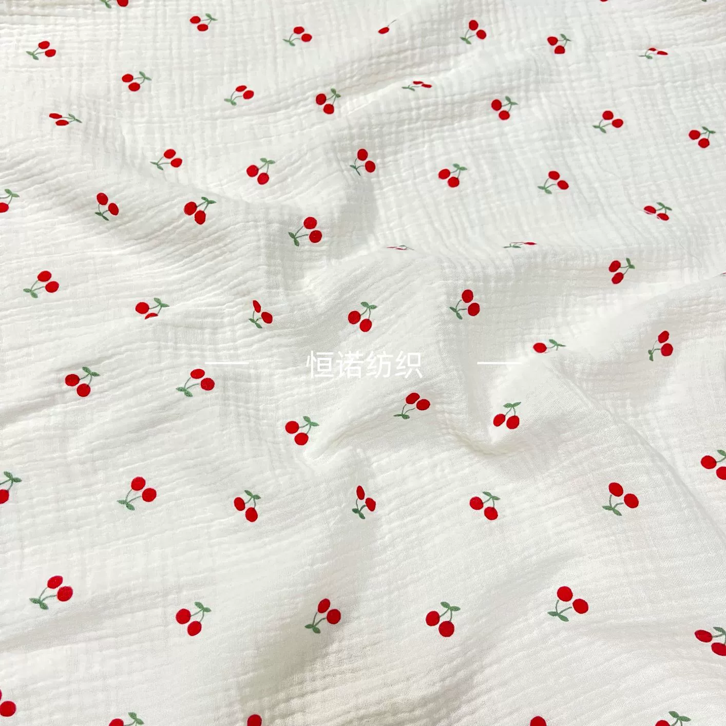 Children's Cotton Gauze Pajama Set, Cherry Cartoon Homewear (Unisex)
