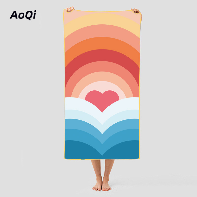 Toalla deportiva de secado rápido de microfibra de doble cara, toalla de yoga, gimnasio, natación o playa al por mayor