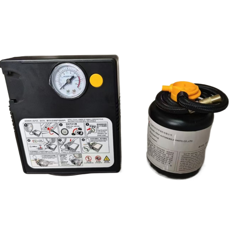 供应手持电动充气泵 便携式打气泵多用途胎压监测充气机带轮胎补