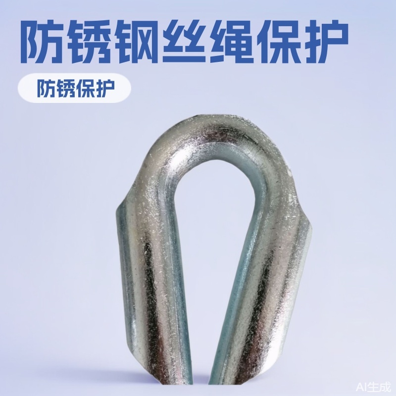 G225电镀管式套环防锈钢丝绳保护套电镀防锈