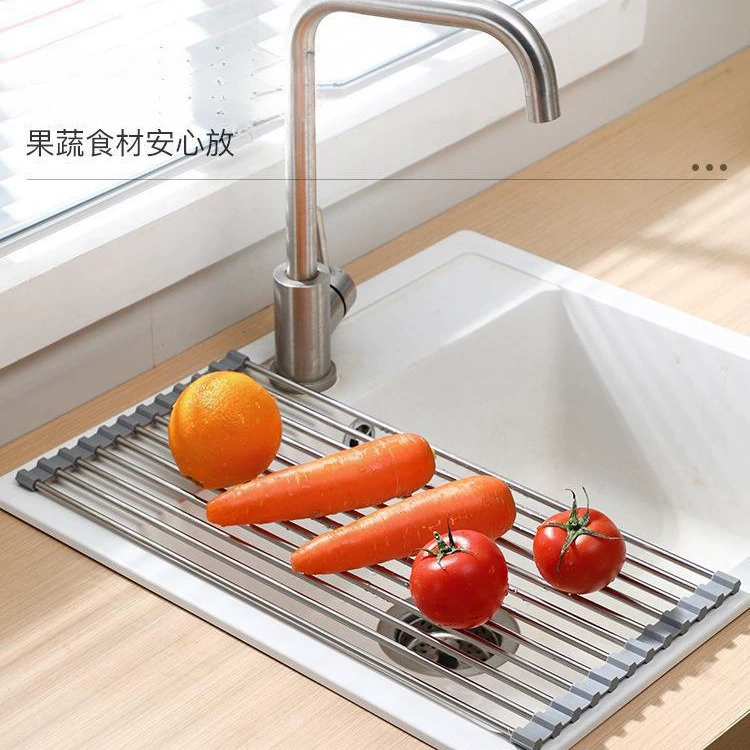 Многофункциональная складная нержавеющая сталь раковина для посуды подставка для кухонной раковины подставка для посуды