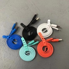 非洲热销适用Oraimo数据线面条线彩色线扁线手机配件外贸批发扎带