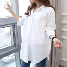 白色衬衫2024新款女长袖设计感小众外套中长款穿搭衬衣女法式