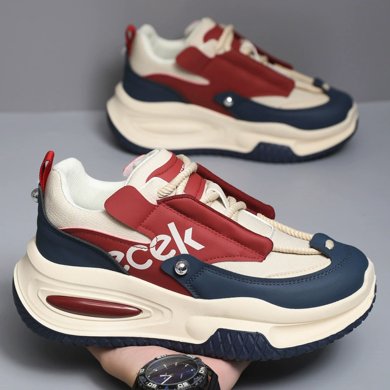 Обувь мужская осень-зима 2024 новая спортивная обувь с толстой подошвой