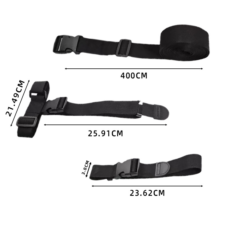 Bolsa de viaje externa percha de fijación cruzada con gancho de seguridad mochila accesorios de maleta de viaje