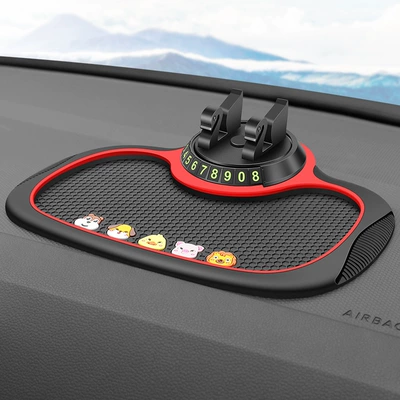 Anti-slip mat: Mobile Phone Holder Temporary - cartoon-style-stop-sign-bracket-anti-slip-mat