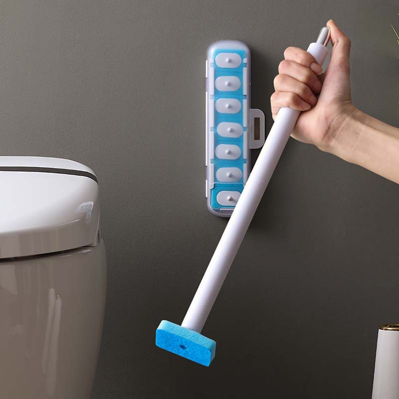 Cepillo de inodoro desechable puede ser lanzado cabeza de reemplazo sin esquina muerta limpieza cepillo de inodoro hogar cepillo de baño japonés