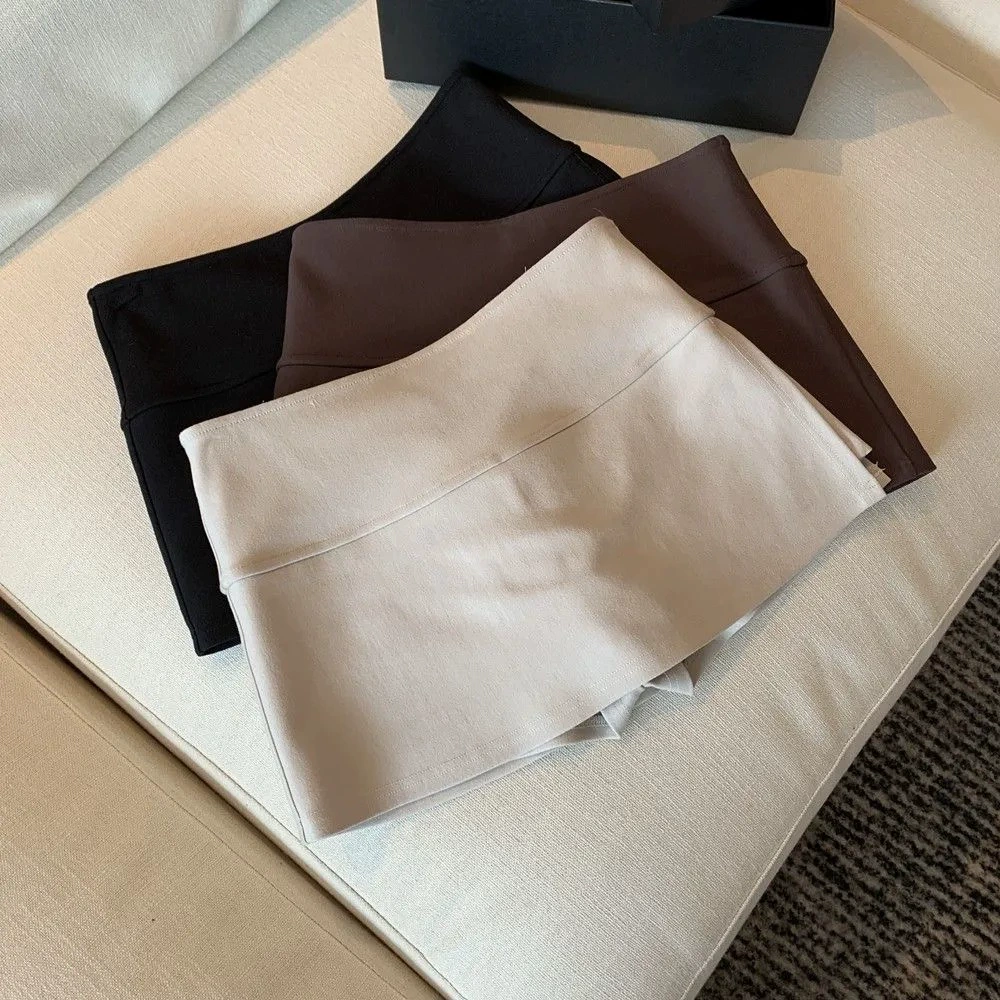 Повседневная спортивная юбка женский летний короткий широкий пояс