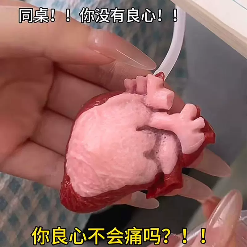 小红书同款仿真心脏捏捏乐会跳动逼真良心脏捏捏新奇整蛊解压玩具