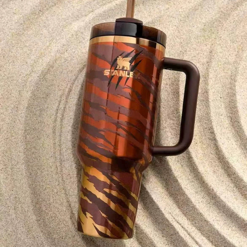 史丹利保温杯stanley cup冰霸杯史丹利杯豹纹老虎汽车杯新品爆款|undefined