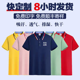 天丝棉polo衫团体工作服定制印字logo广告衫翻领速干短袖刺绣印图
