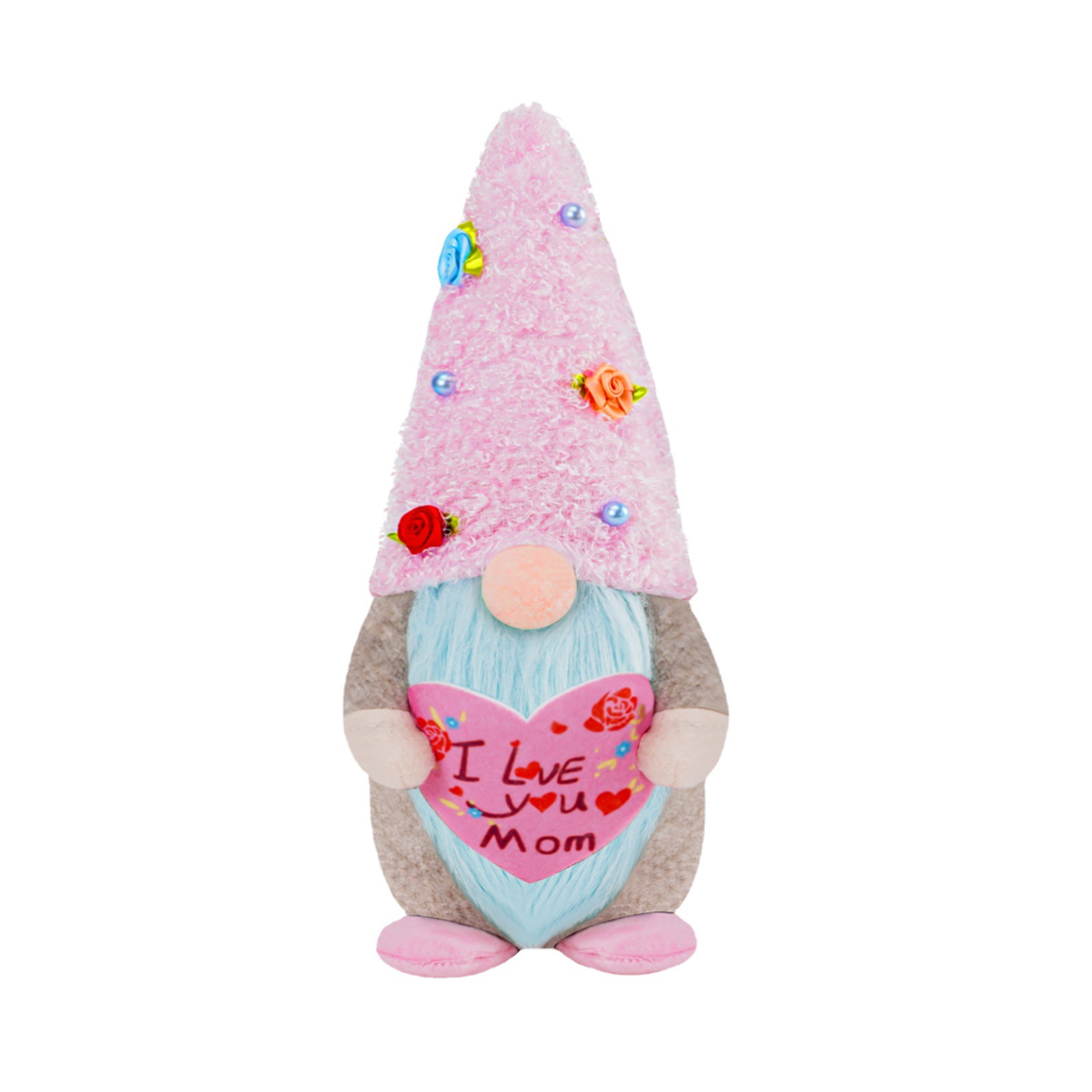 Día DE LA Madre Cruz-frontera enano cara muñeca escritorio decoración enana tierra fina tela bosque anciano muñeca decoraciones