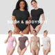 High Quality Cross-Border European and American Women's боди Sculpting Leggings Double Skim jumpsuit for Women Outer Wear
