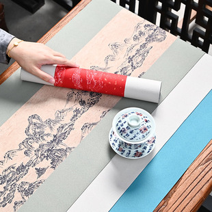 Водонепроницаемый чай сиденье Zen Clate Art Table Table Table Ткань простая чайная поддона китайская ландшафтная цвето