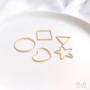 三角星星圈圈五角吊坠