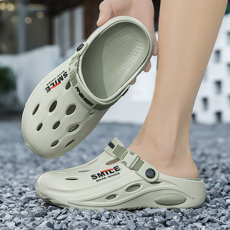 Сандалии интернет-знаменитостей, летние мужские спортивные сабо, новые модные удобные уличные пляжные сандалии и тапочки на мягкой подошве