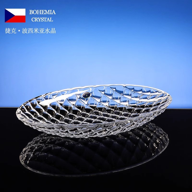 Caja de regalo con plato de frutas de cristal estilo bohemio, regalo de boda para el Año Nuevo Chino, decoración de lujo para sala de estar, estilo checo. image 3