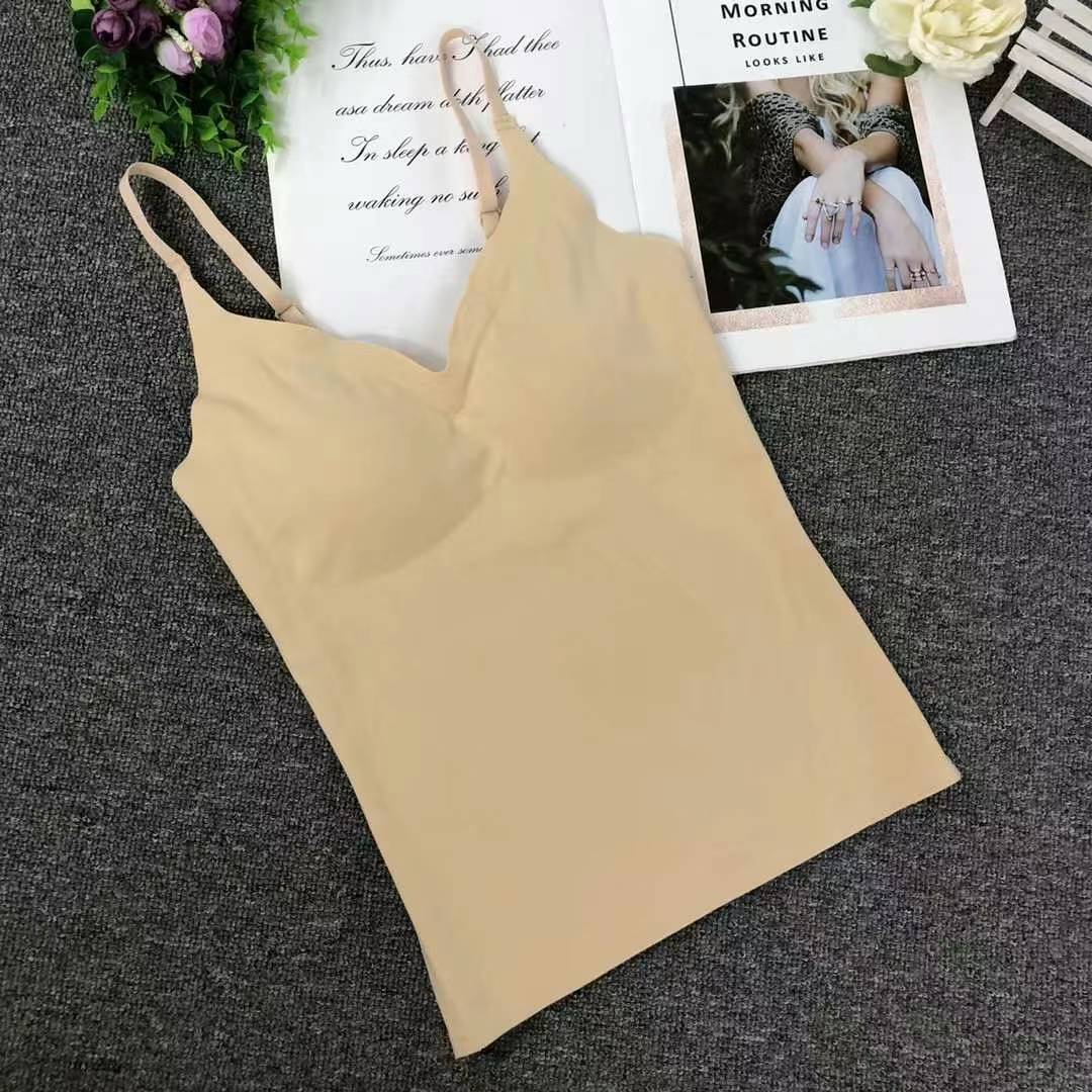 Nuevo tipo de chaleco adhesivo de cinturón, cálido y cómodo, no hinchado con almohadilla de pecho sin marcas, chaqueta interior al por mayor