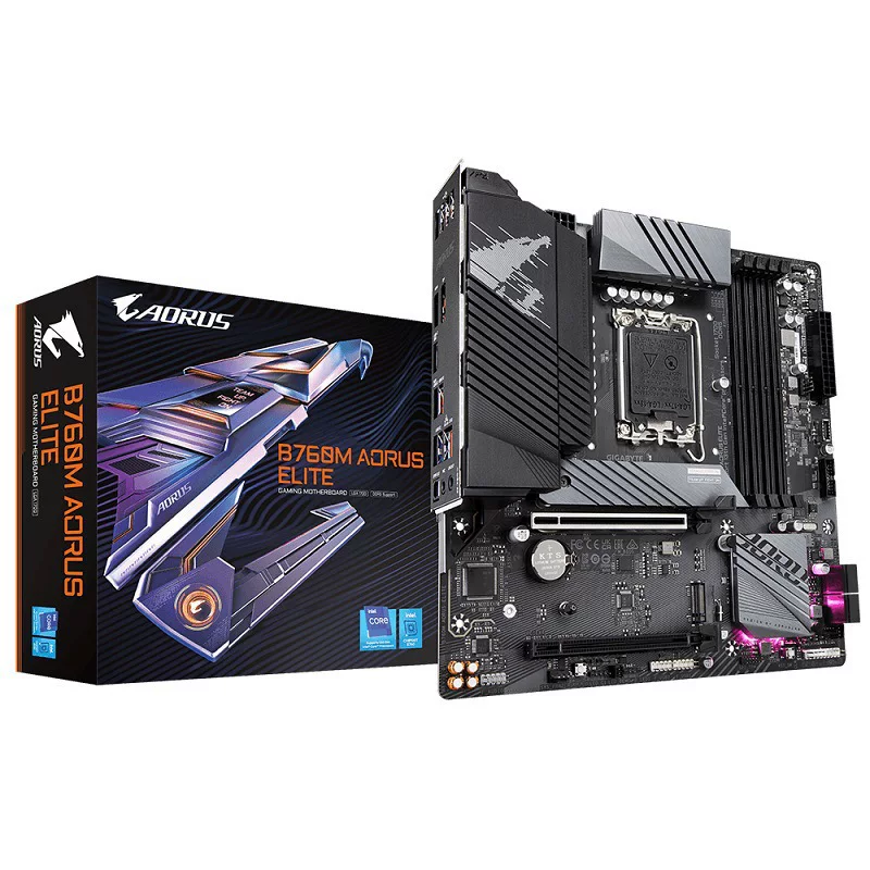 Материнская плата Gigabyte B760M AORUS ELITE D5 для настольного ПК, подходит для CPU 13400/13600KF