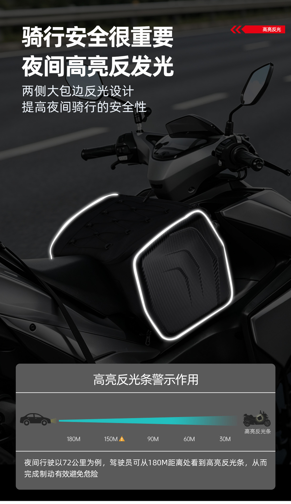 New Model Helmet Bag for Scooters and Universal Motorcycles, Front and Rear Dual-Use Motorcycle Riding Bag, Full Helmet Tail Box Bag