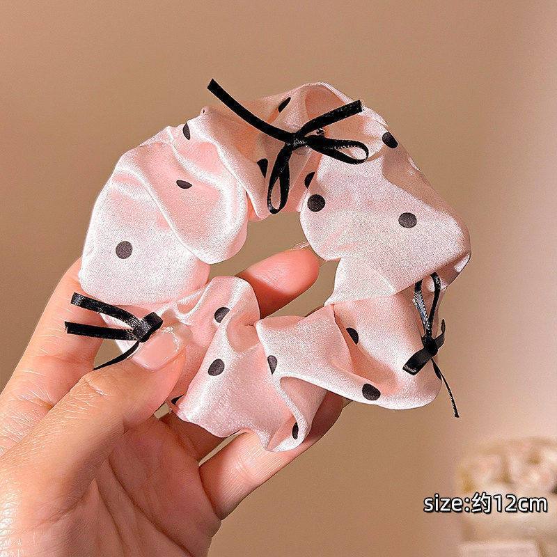 Anillo para el cabello de intestino grueso de gran tamaño coreano, bufanda cuadrada de alta calidad femenina, cuerda para el cabello, banda elástica y duradera, flor de viento perezosa