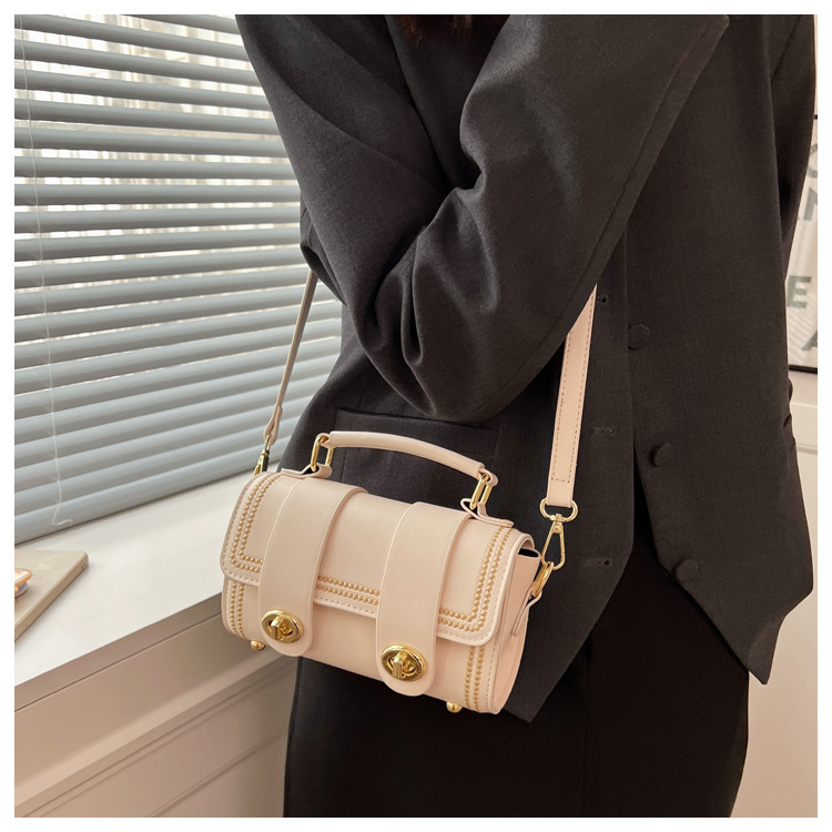 Women's Crossbody Bag Textured Contrasting Colour Shoulder Bag_voghion.com
